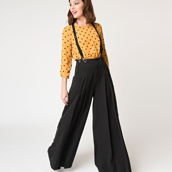 Voodoo Vixen Suspender Trouser Pants 